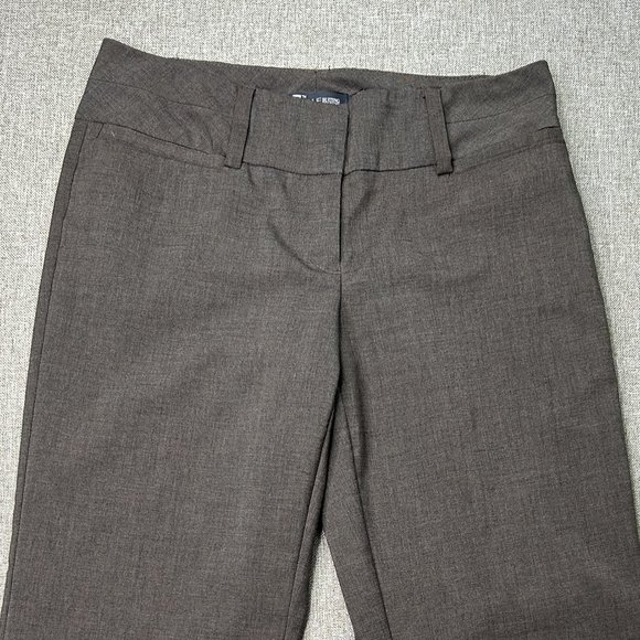 7th Avenue New York & Company Dress Pants Women's 4 Straight Leg Brown Office - Picture 5 of 14